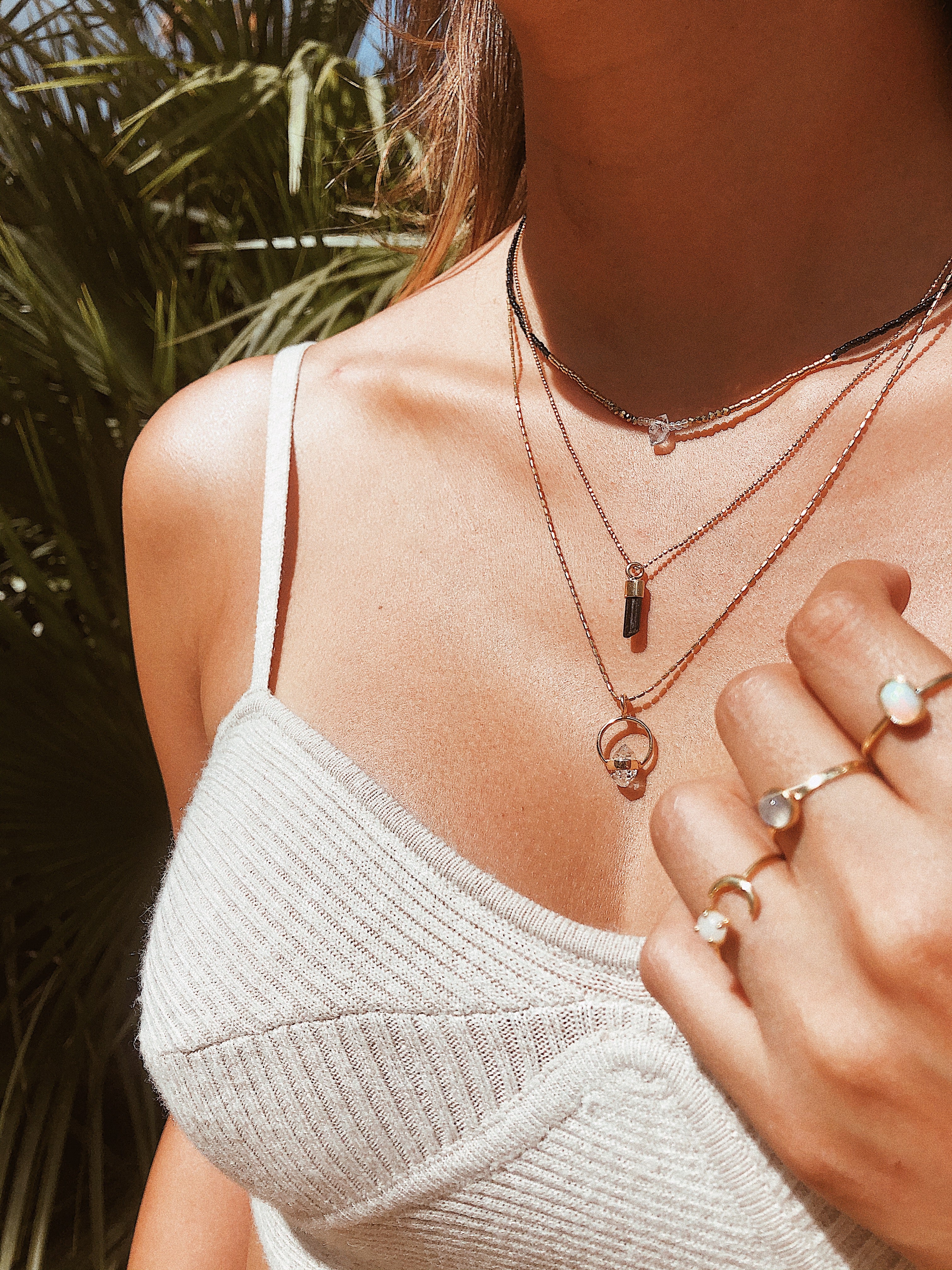 VIDA NECKLACE - HERKIMER (GOLD PLATED)