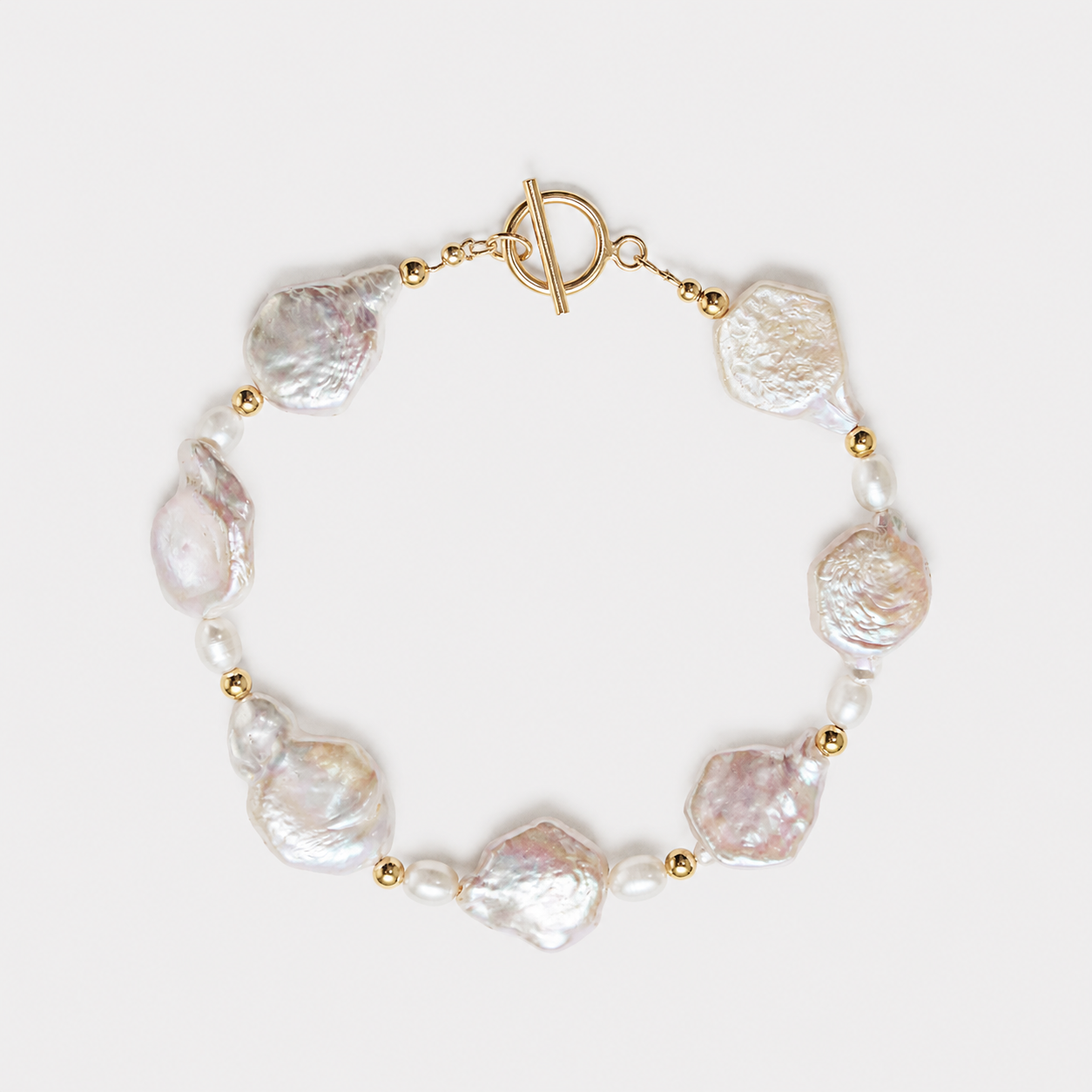 GODDESS BRACELET - FRESHWATER PEARL (GOLDFILLED)