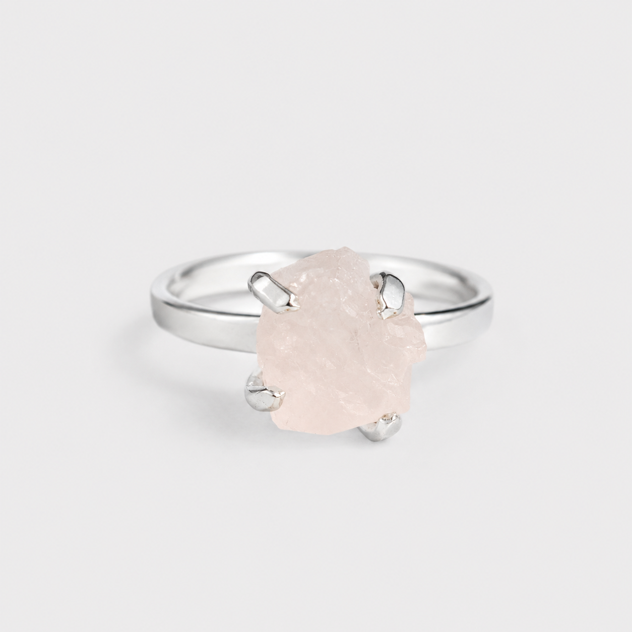 CLASSIC RING - ROSE QUARTZ (SILVER)