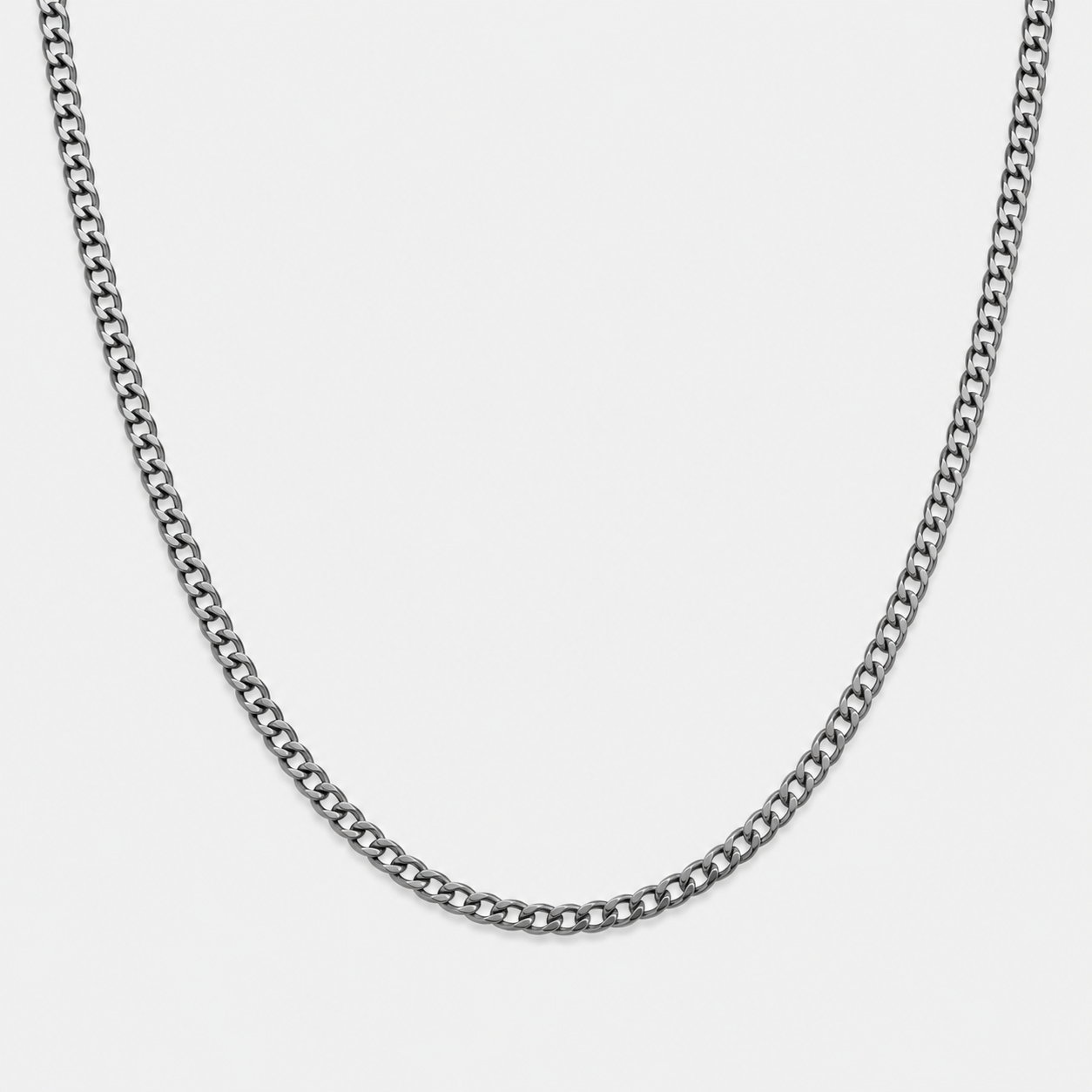 CHUNKY CHAIN (BURNED SILVER)