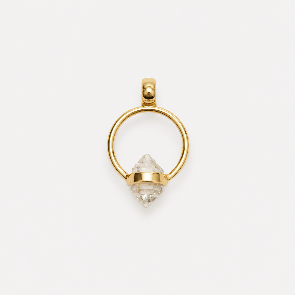 VIDA CHARM - HERKIMER (SOLID GOLD 18K)