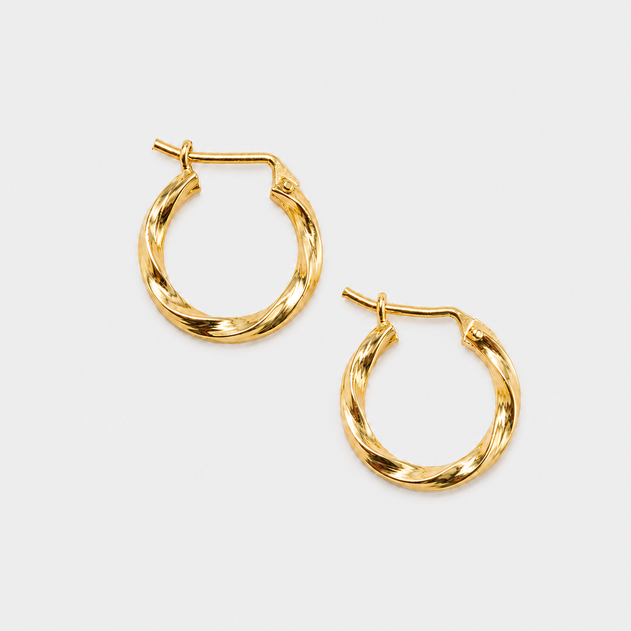 BOUCLE MINI HOOP (GOLD PLATED)