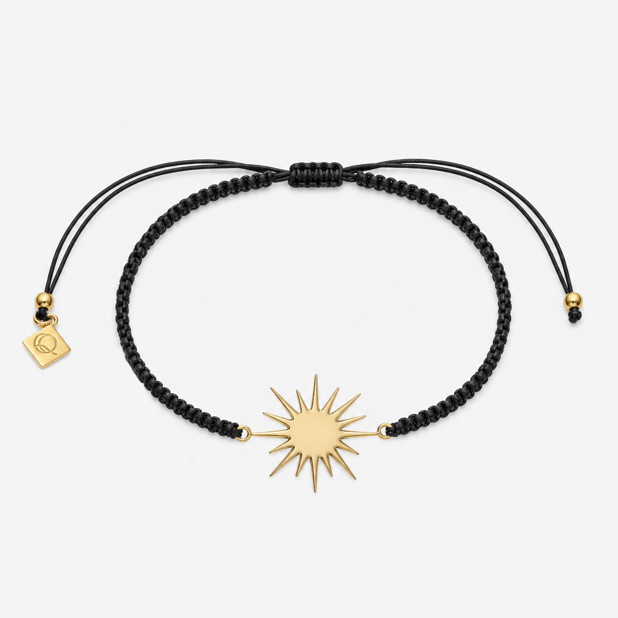 SOLEIL BRACELET - BLACK (GOLD PLATED)
