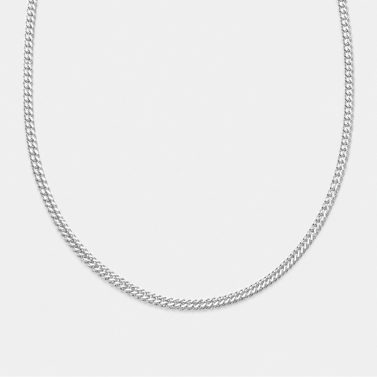 CURB CHOKER CHAIN (SILVER)