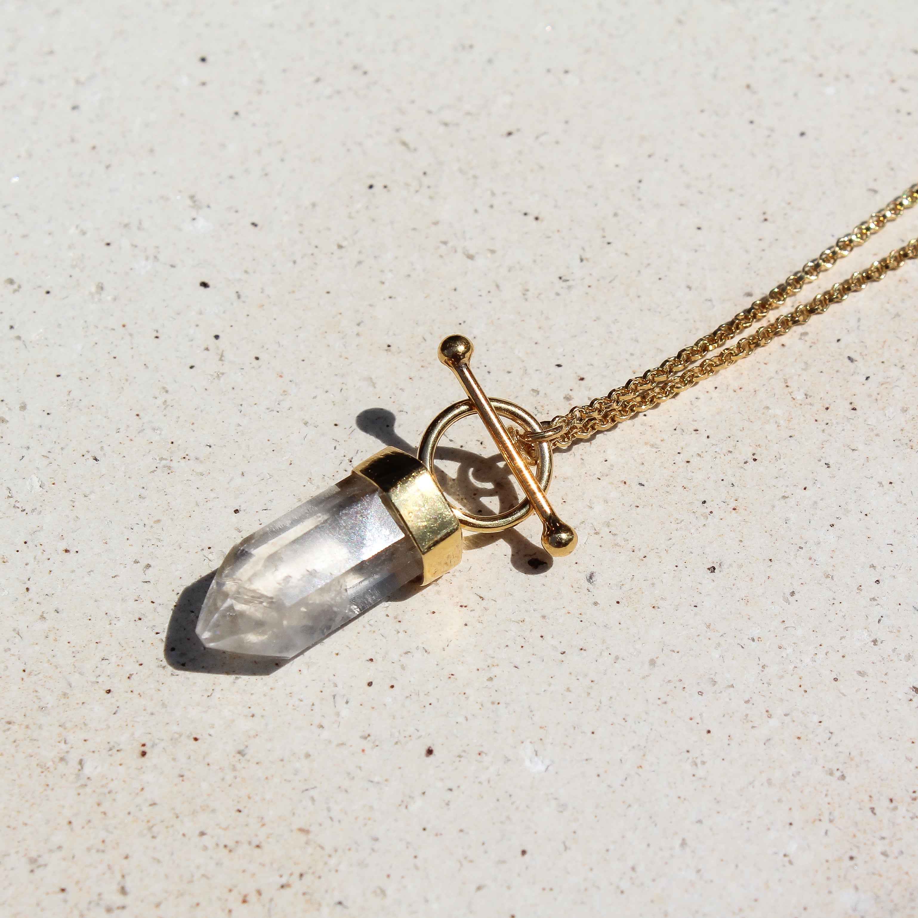 Crystal necklace for positive shop energy