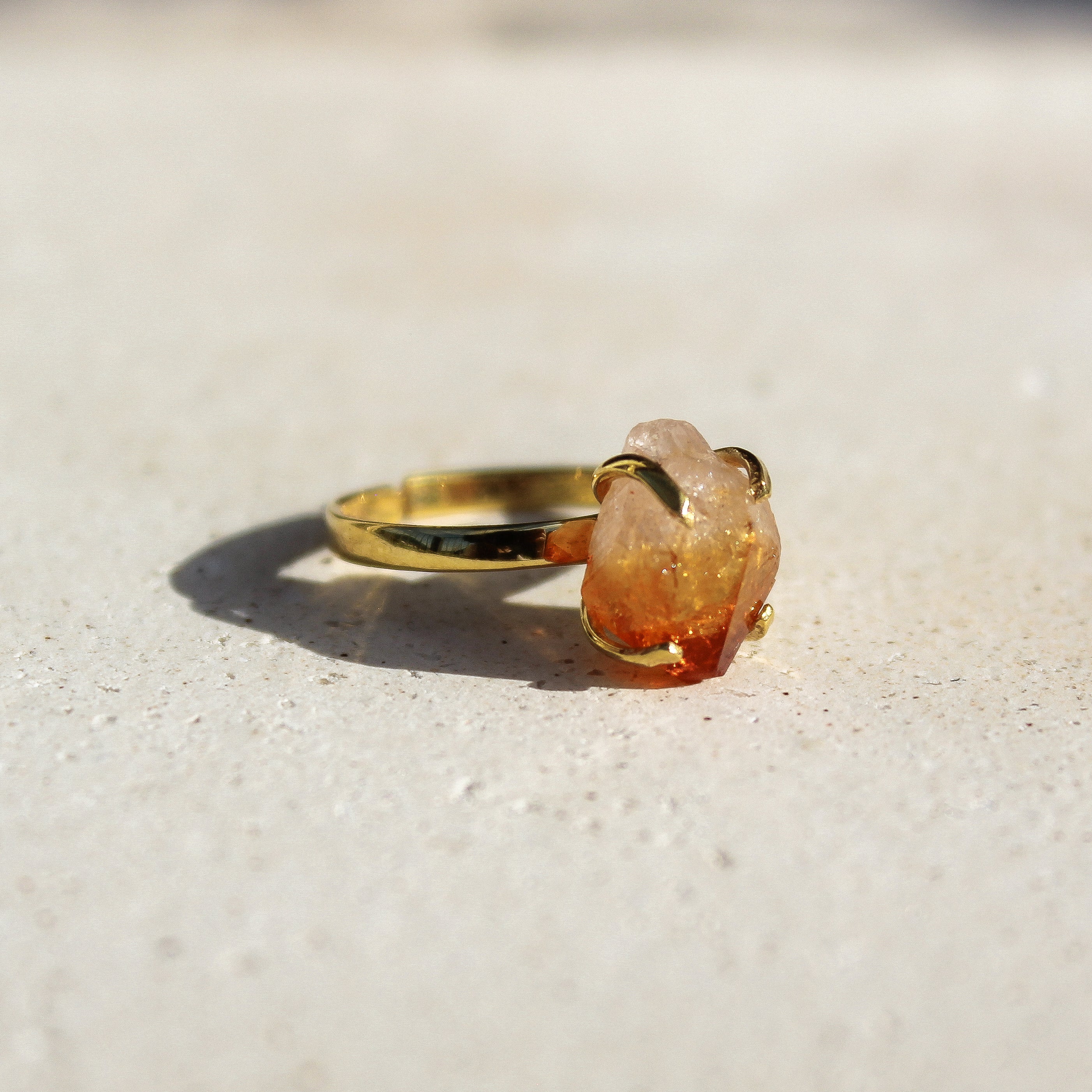 CLASSIC RING - CITRINE (GOLD PLATED)