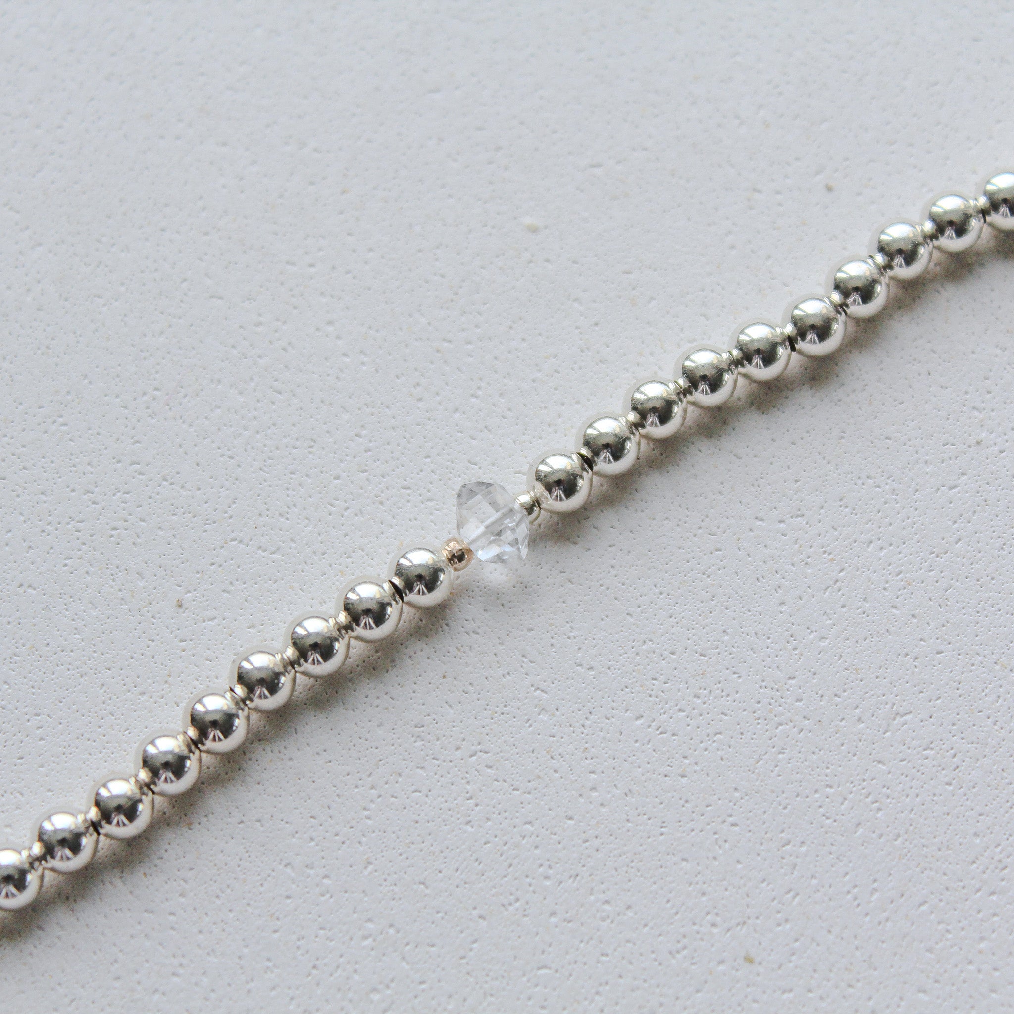 BOLD BEADS - HERKIMER (SILVER)