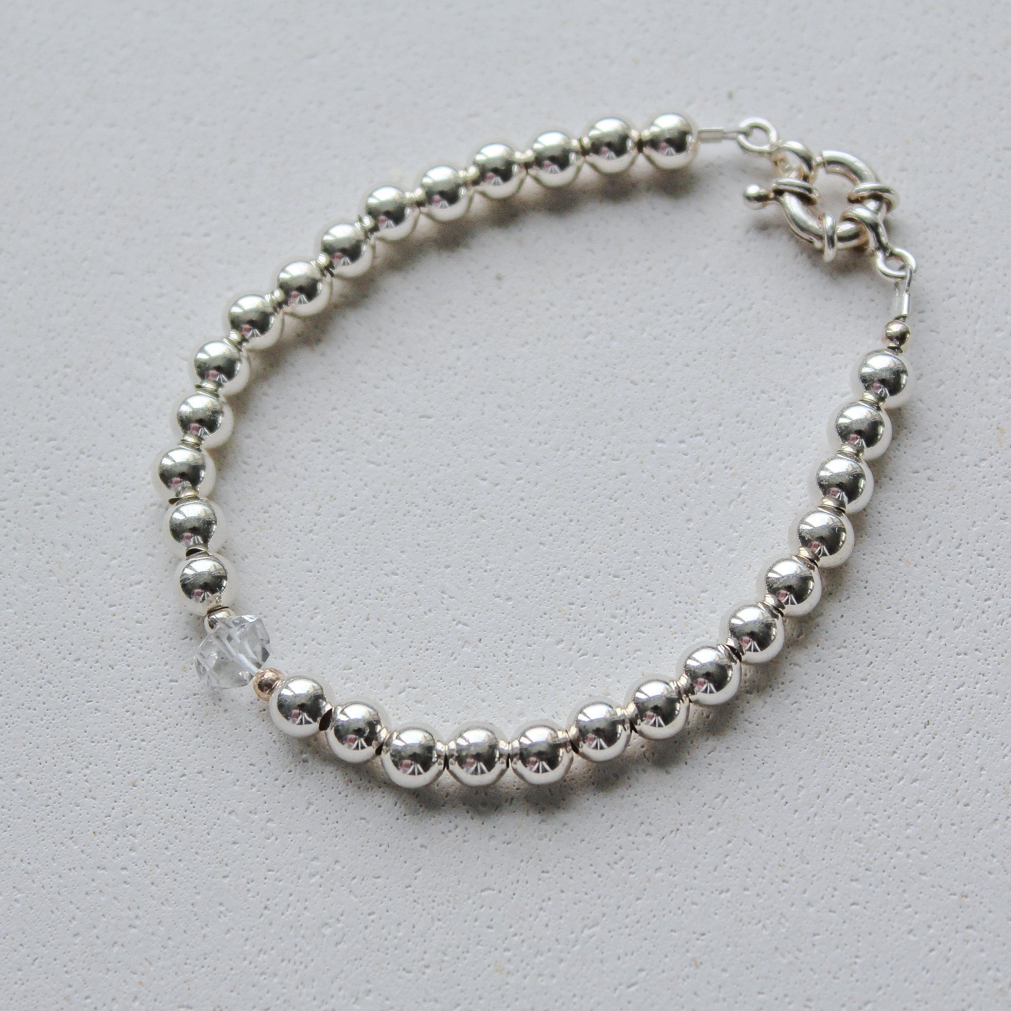 BOLD BEADS - HERKIMER (SILVER)