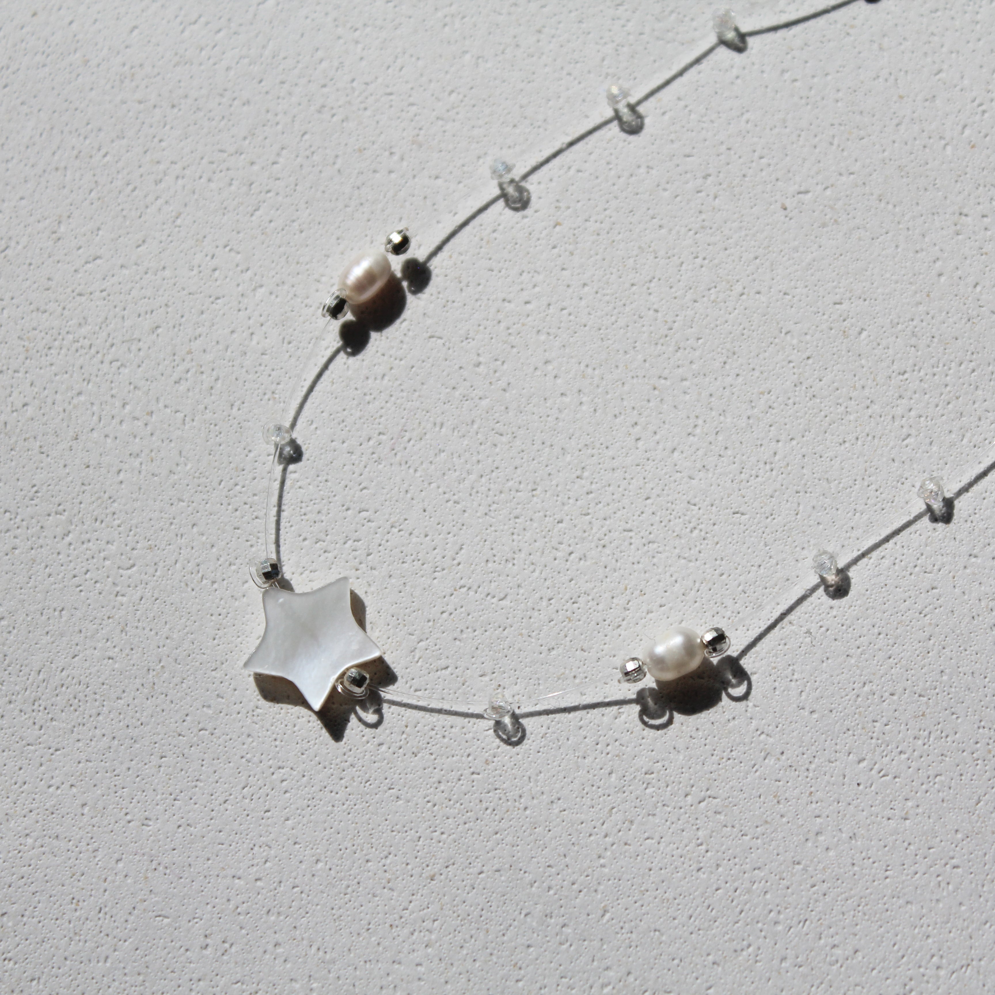 OCEAN FAIRY - MOTHER OF PEARL & PEARLS (SILVER)