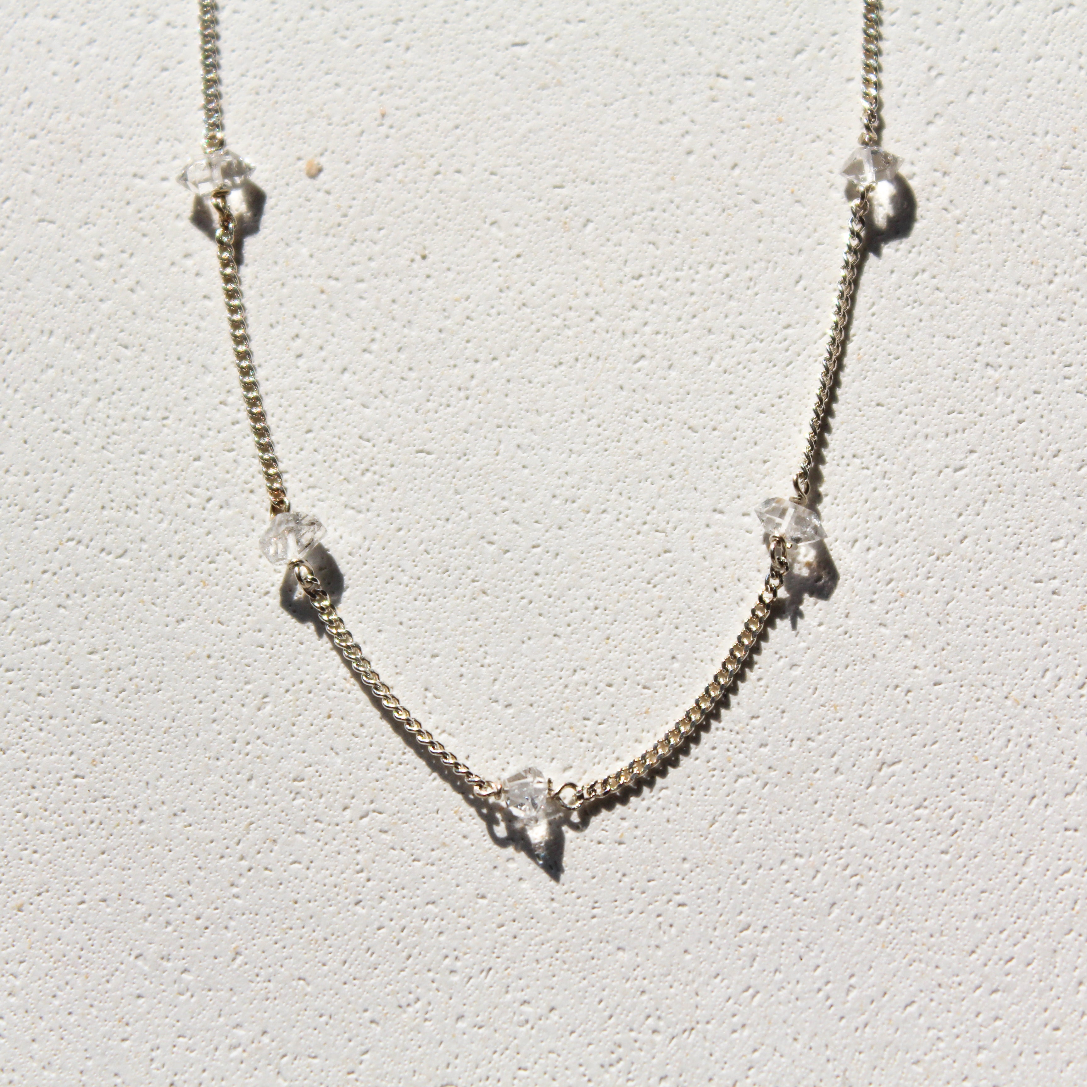 STARDUST NECKLACE - HERKIMER (SILVER)