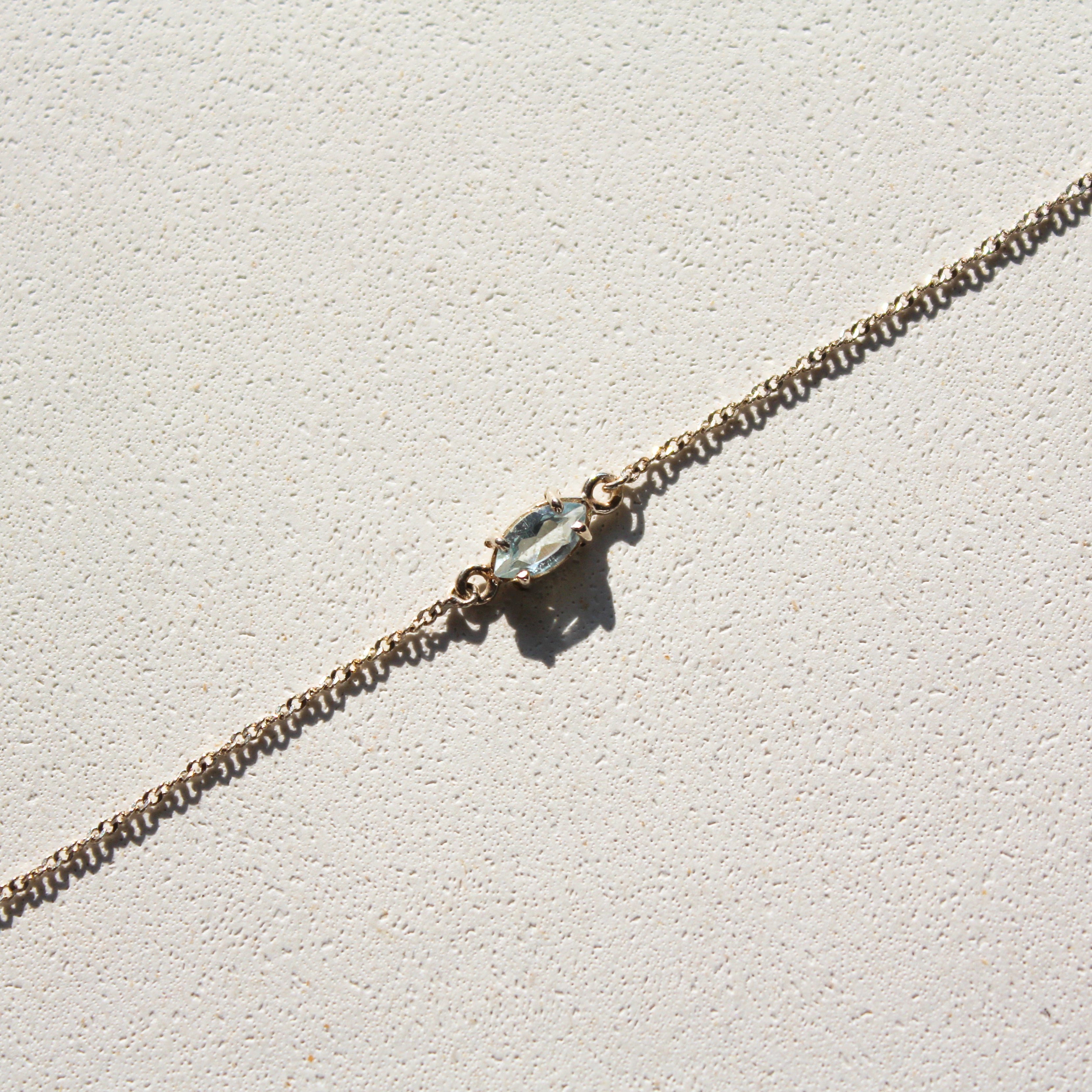 SIREN EYE BRACELET - BLUE TOPAZ (SILVER)