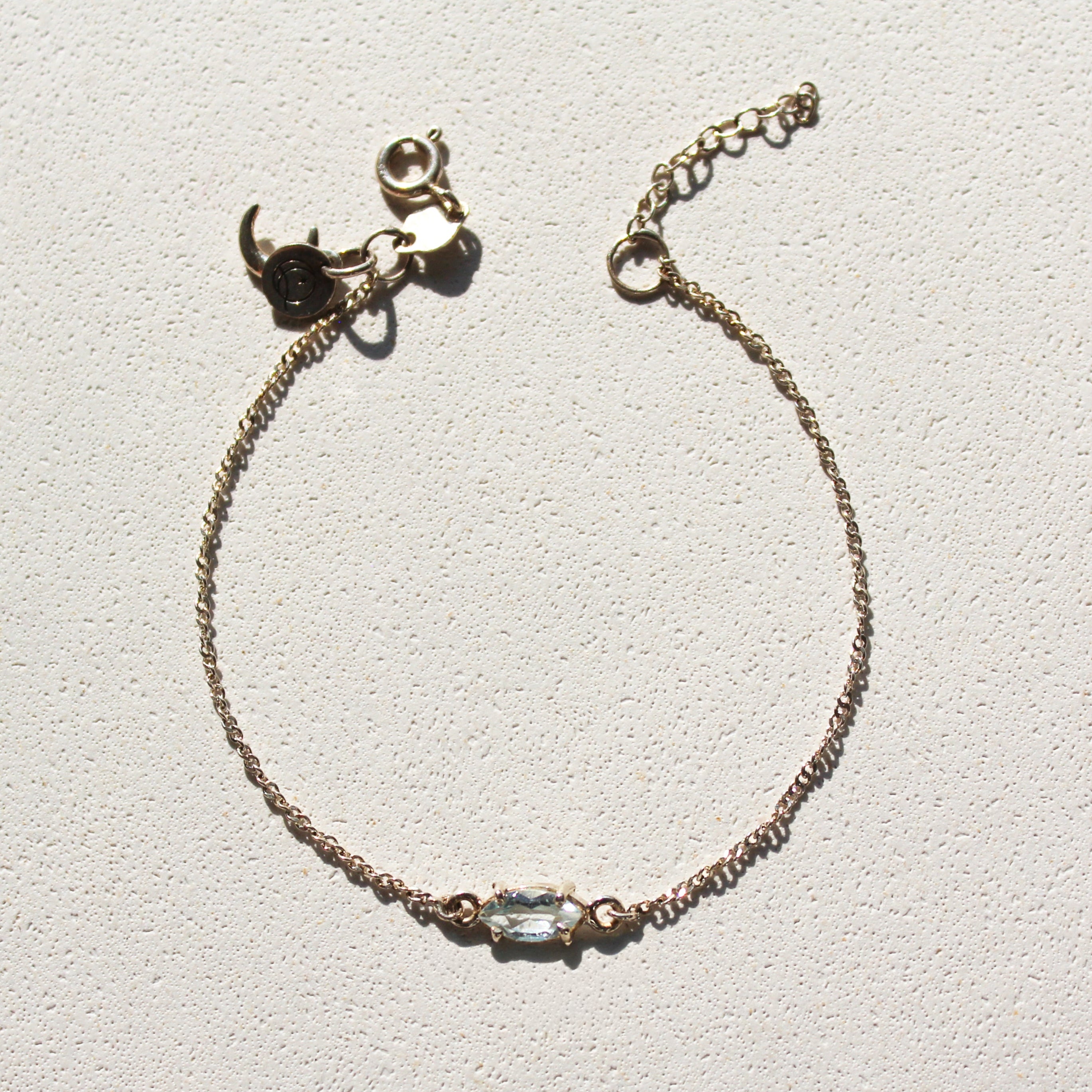 SIREN EYE BRACELET - BLUE TOPAZ (SILVER)