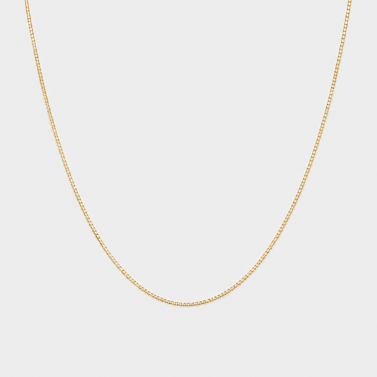 TINY BOX CHAIN (GOLD-PLATED)