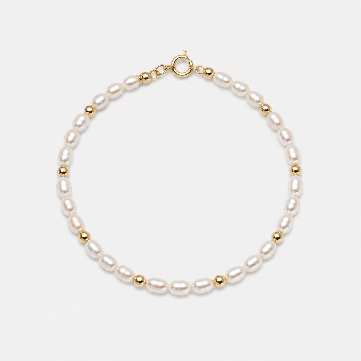FRESHWATER PEARLS BRACELET (GOLD-FILLED)