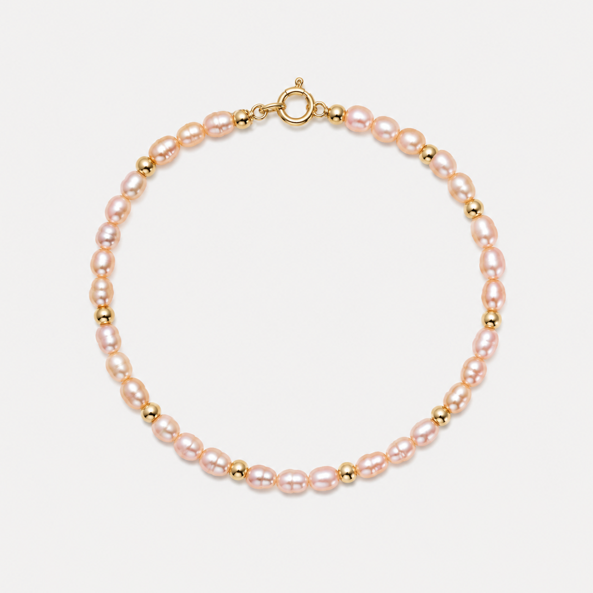 FRESHWATER BRACELET - PINK (GOLD-FILLED)