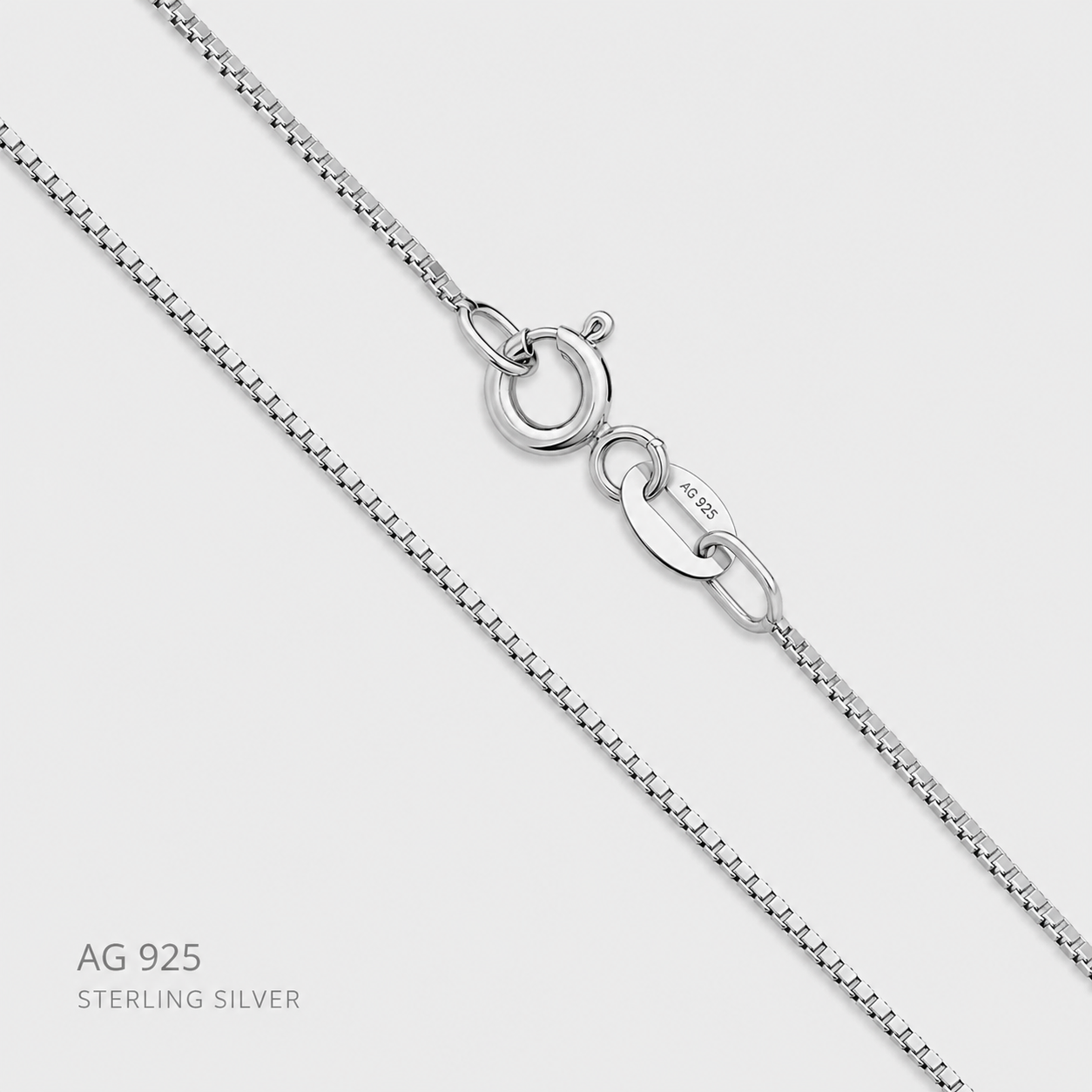 TINY BOX CHAIN (SILVER)