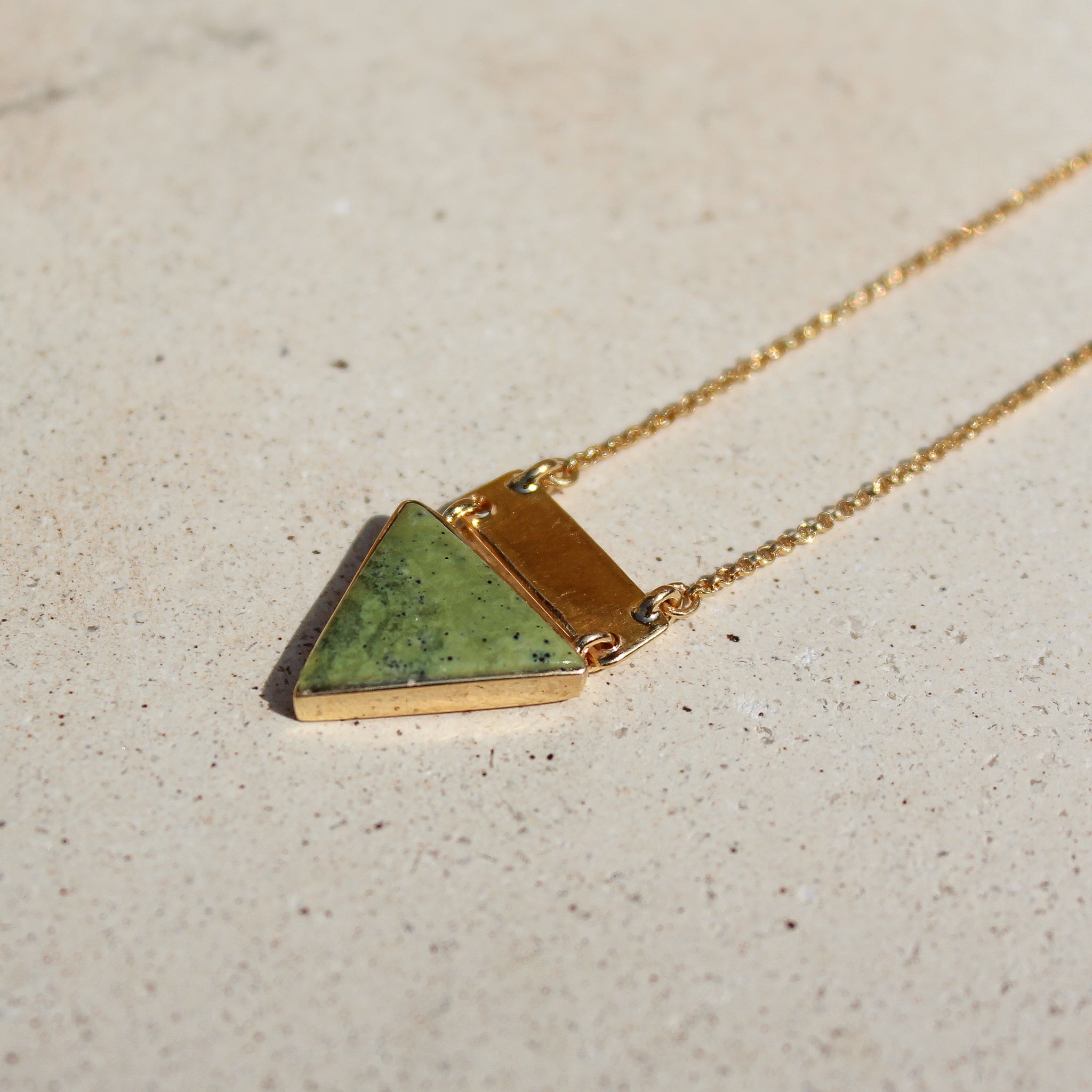 AETHER NECKLACE - SERPENTINE (GOLD PLATED)