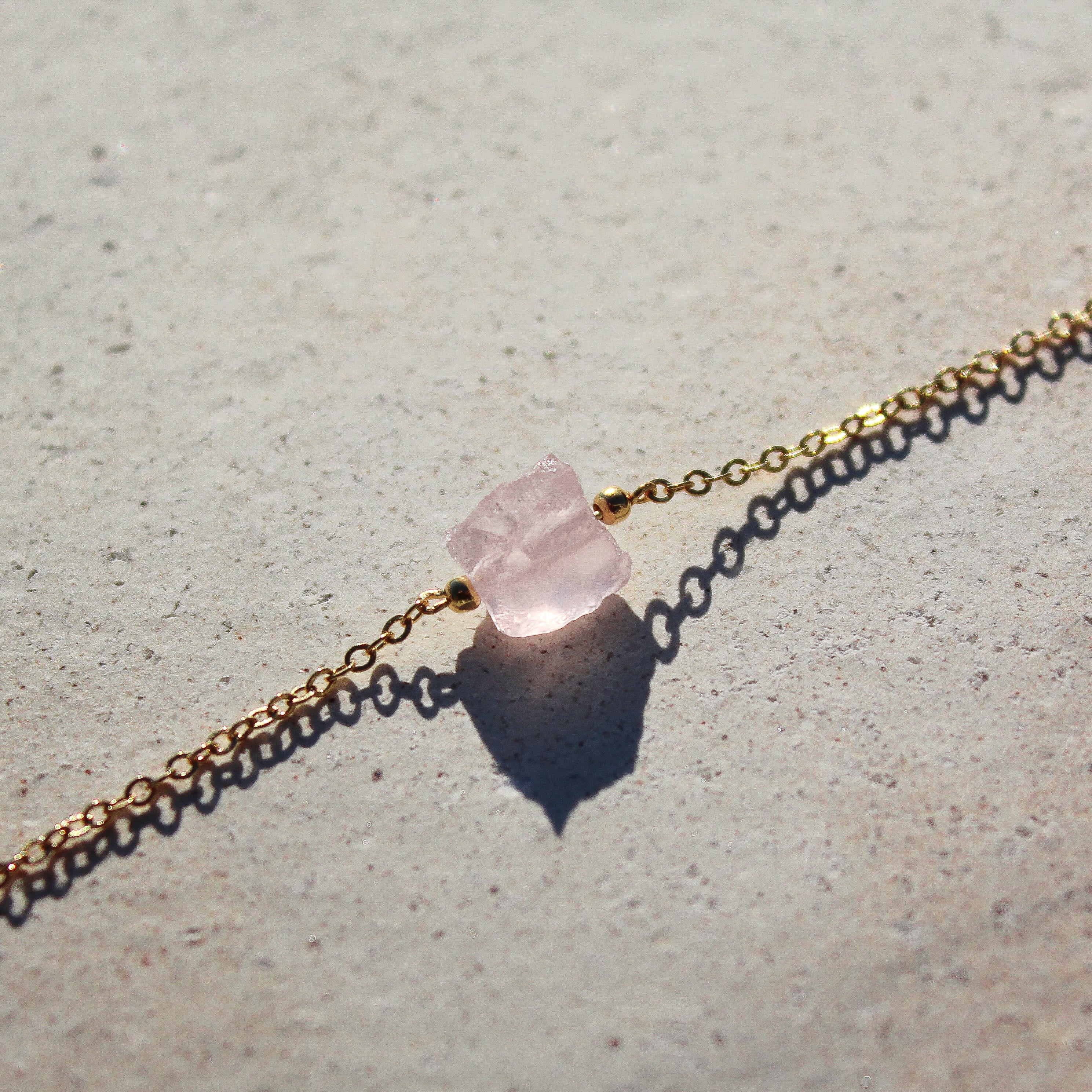 Rose quartz gold on sale bracelet