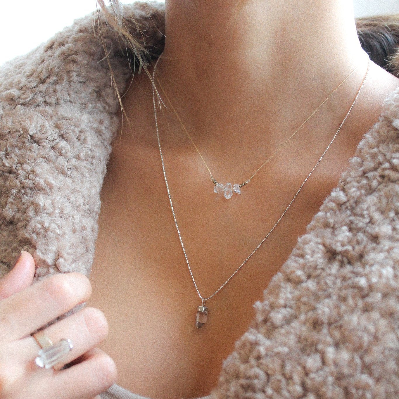 TRILOGY NECKLACE - HERKIMER