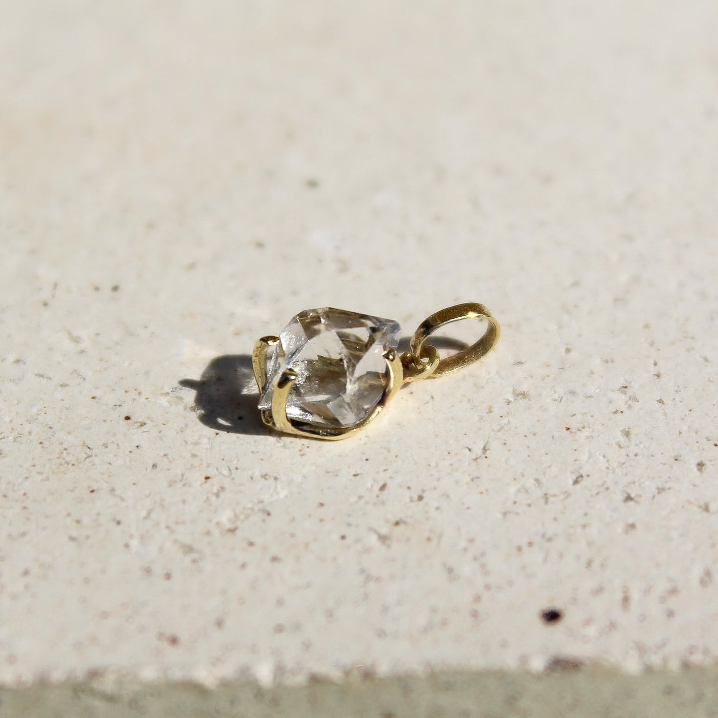 LITTLE CHARM - HERKIMER (SOLID GOLD 18K)