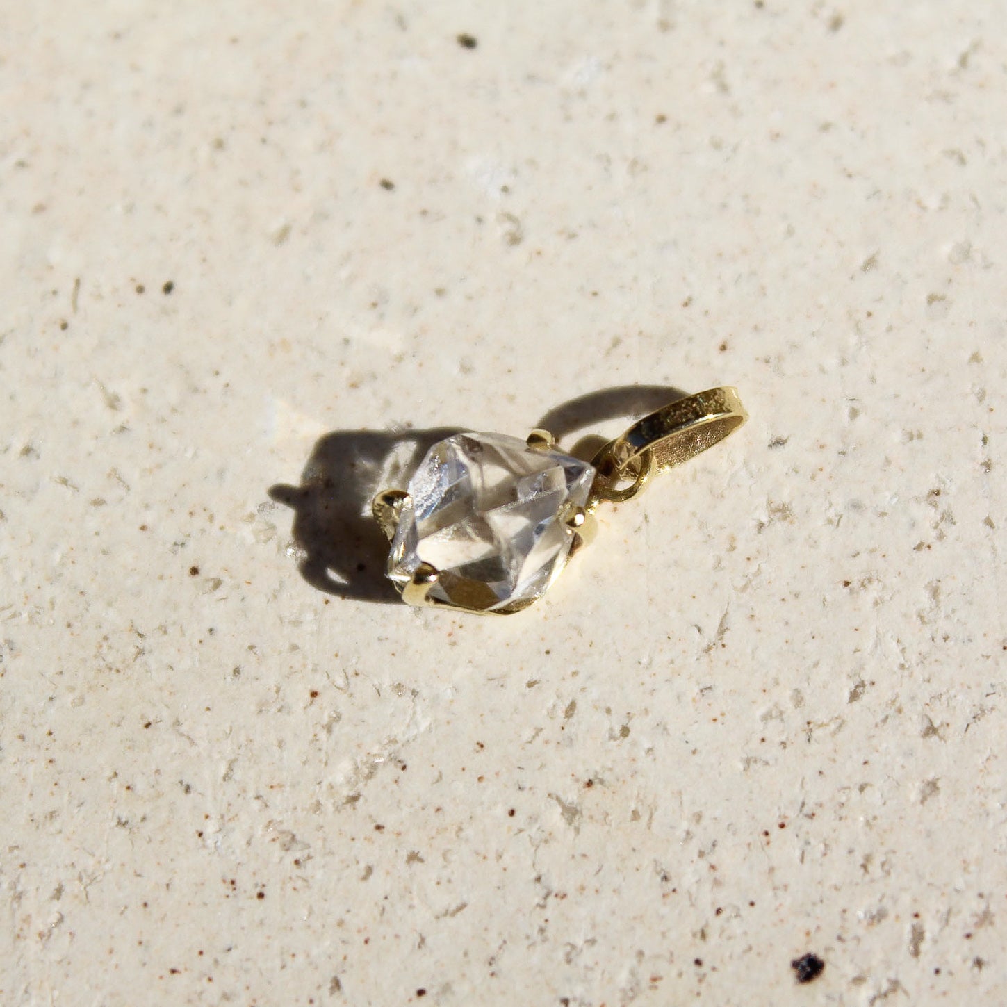 LITTLE CHARM - HERKIMER (SOLID GOLD 18K)