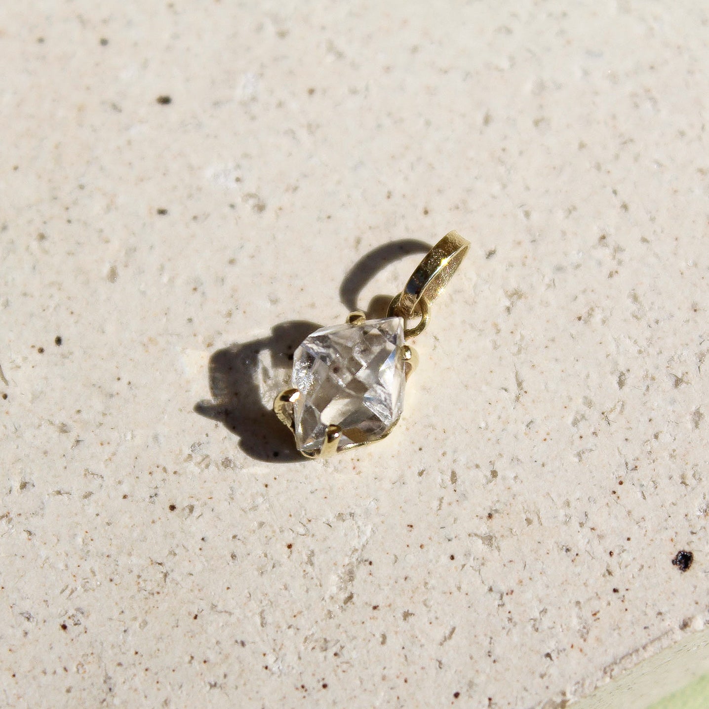 LITTLE CHARM - HERKIMER (SOLID GOLD 18K)